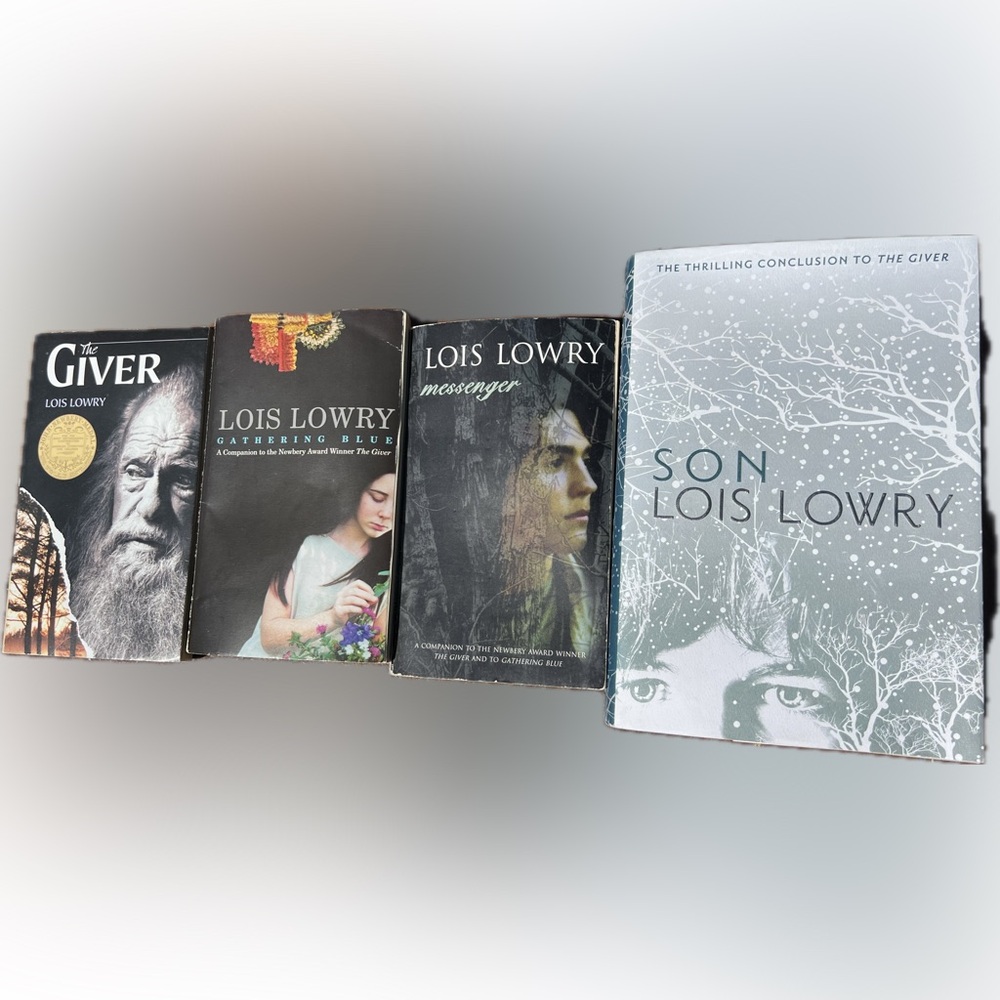 Lois Lowry Book Set - The Giver, Gathering Blue, Messenger, Son